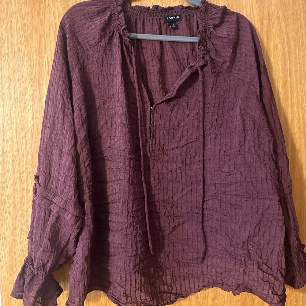 Plum Torrid Blouse 1x